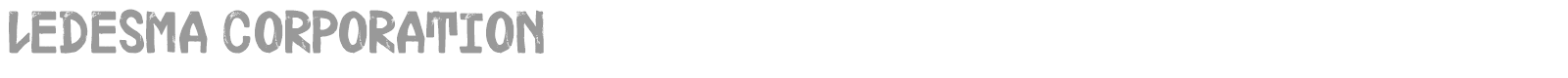 Ledesma Corporation font preview
